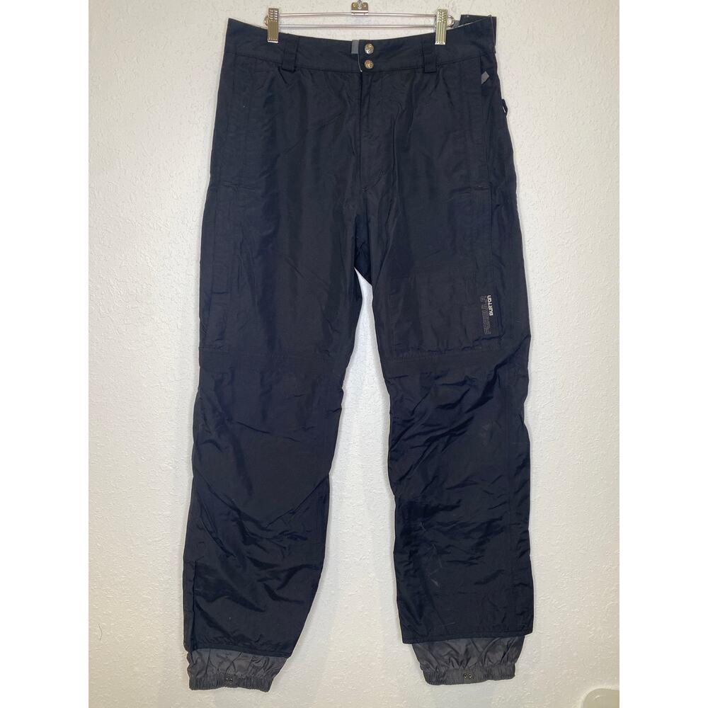 Burton Formula Women’s Blk Snowboarding Pants Sz Lg Zippers Pockets Winter Warm